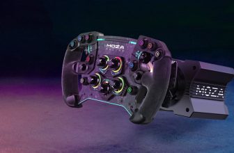 moza racing r9 direct drive et roue moza gs steering wheel