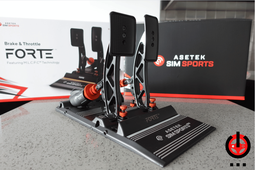 Pédales Asetek SimSports Forte Sim Racing - Frein et accélérateur