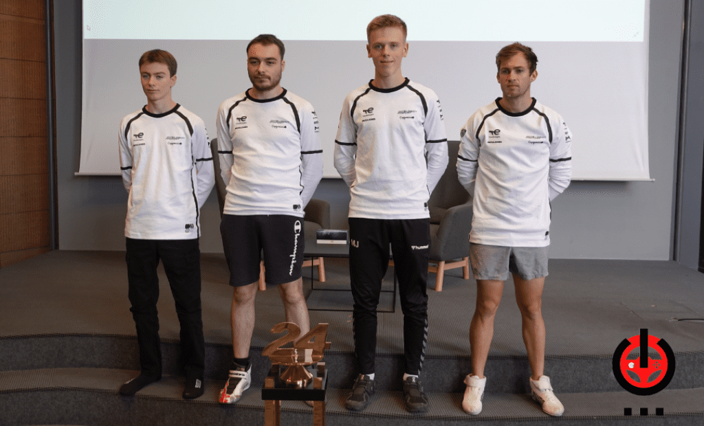 Les pilotes de l'équipe Peugeot Sport pour les 24h du Mans Virtuelles