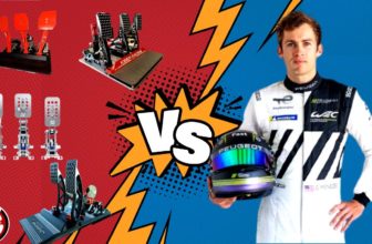 Test et réglages de pédaliers Simracing avec un pilote WEC