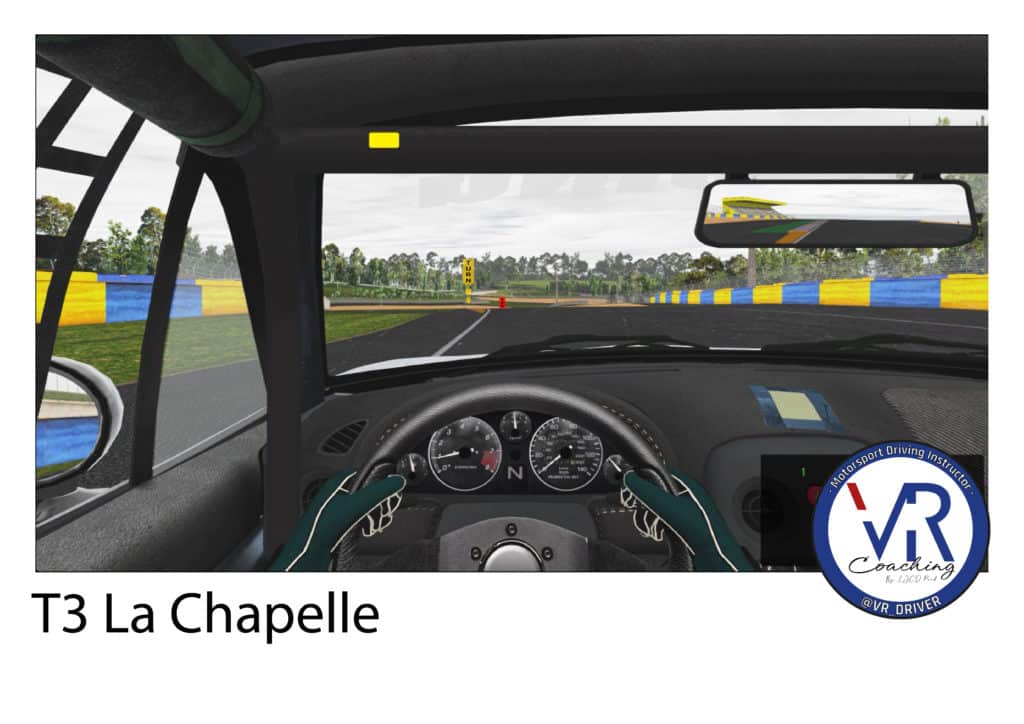 Le virage de la Chapelle sur le circuit Bugatti est assez complexe mais très intéressant