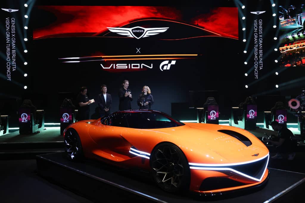 La Genesis Vision Gran Turismo dévoilée pendant les finales GT World Series 2023 à Barcelone