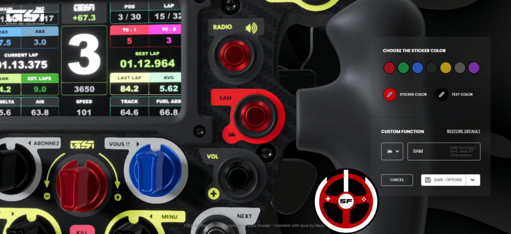 Configuration du GSI Formula Pro Elite V1