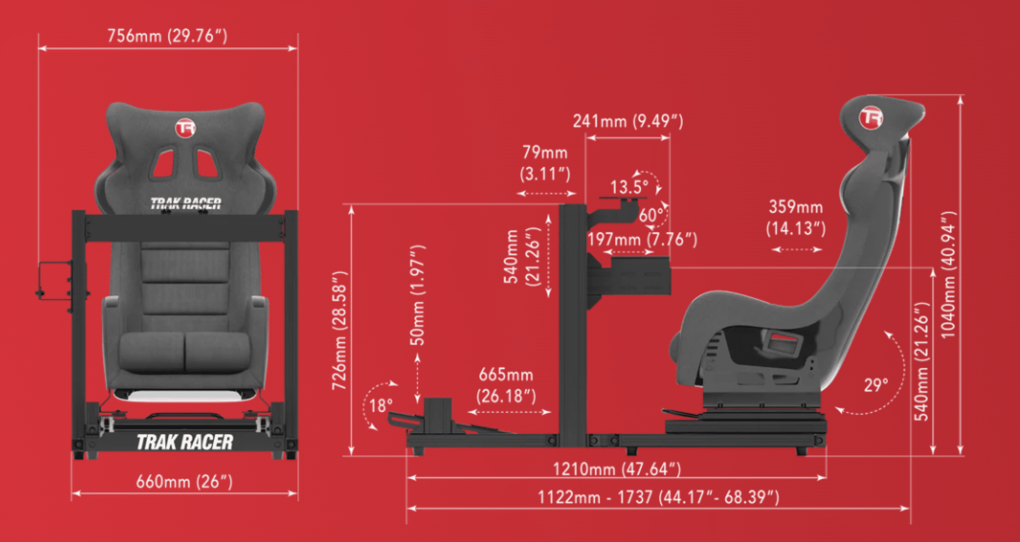 Trak Racer TR40S : nouveau châssis simracing à 299€